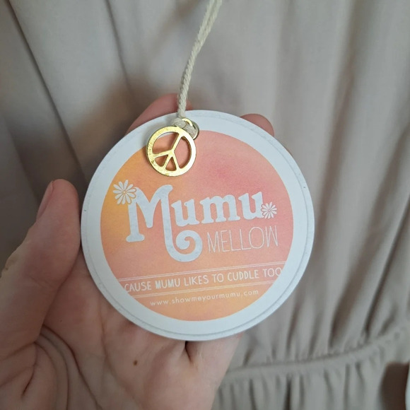 NEW Show Me Your MuMu Dusty Pink Grey Feminine Bridesmaid Maxi Dress Size Small - Picture 8 of 10